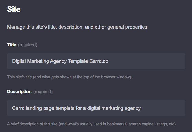 Carrd SEO Title Meta Description Carrd SEO Title Meta Description