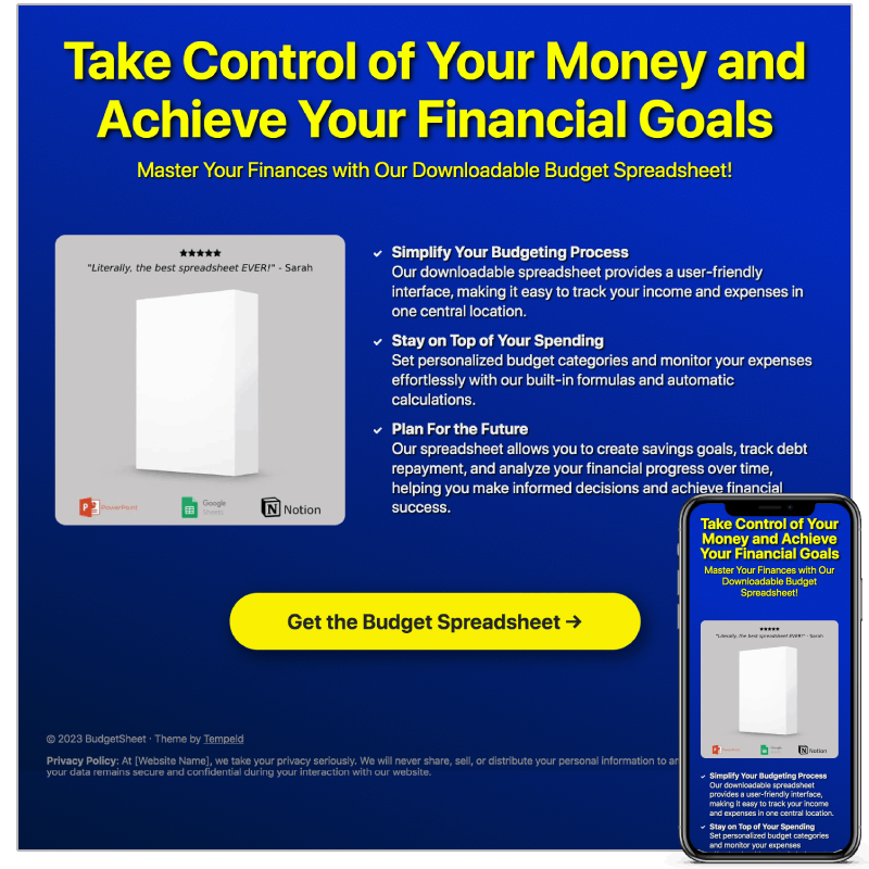 Asset Carrd template full page preview
