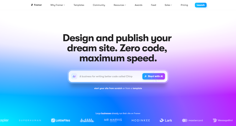 Framer-—-Design-and-publish-your-dream-site-Zero-code-maximum-speed- Framer