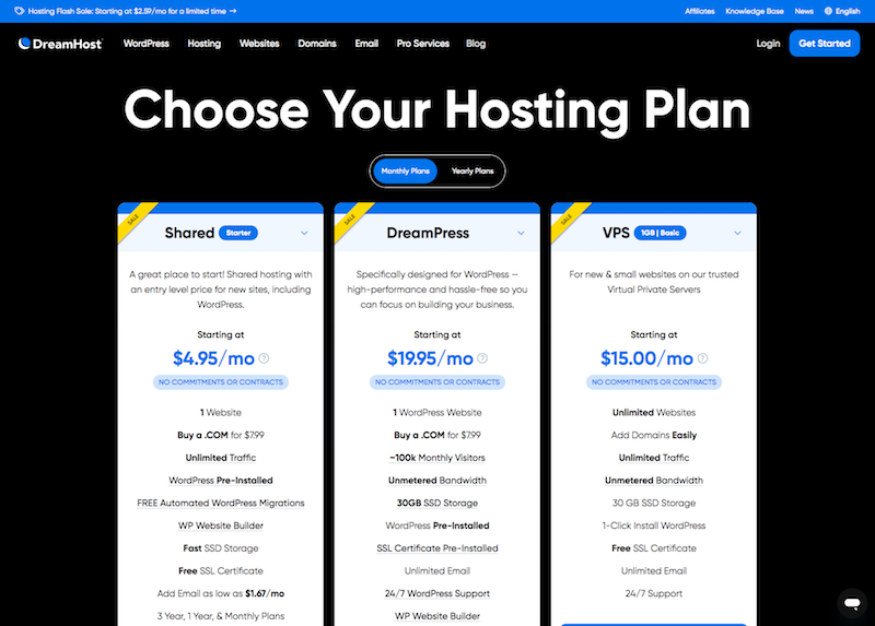 WordPress Hosting Cost - Dreamhost WordPress Hosting Cost - Dreamhost