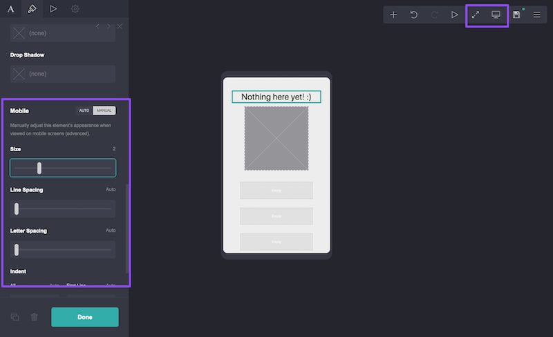 mobile optimized Carrd design mobile optimized Carrd design