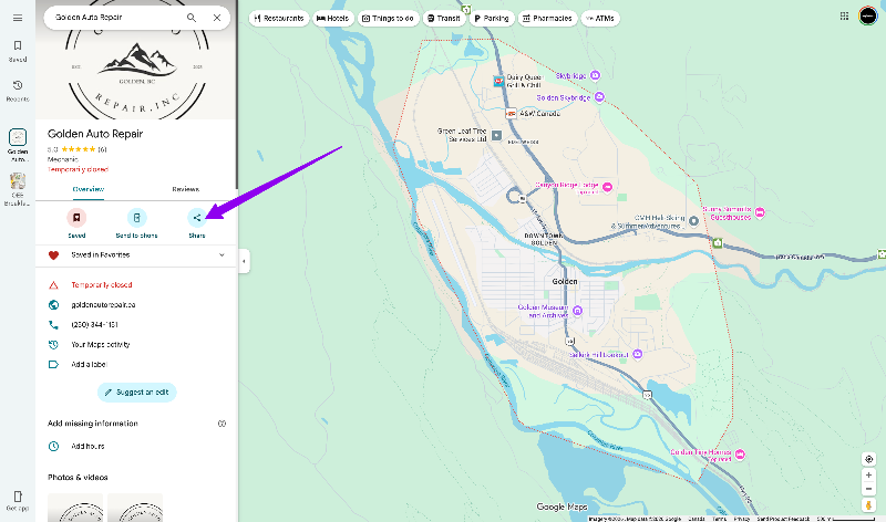google map code share